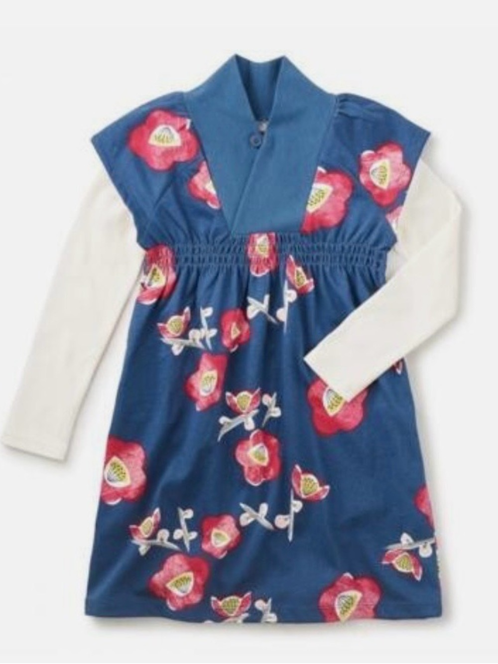 TEA COLLECTION long sleeve cherry blossom dress size 7